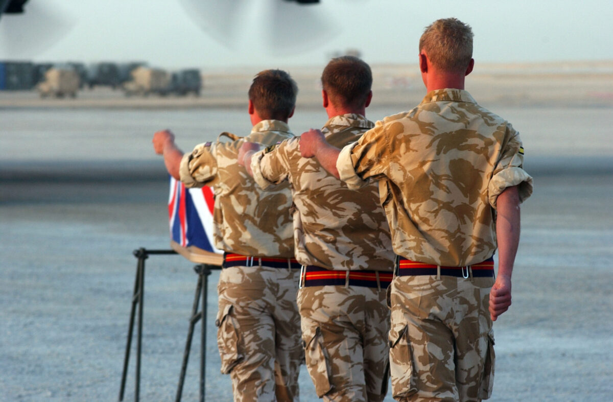Privates Aaron James McClure, Robert Graham Foster and John Thrumble from 1st Battalion The Royal Anglian Regiment who were killed in Afghanistan on Thursday 23 August 2007.