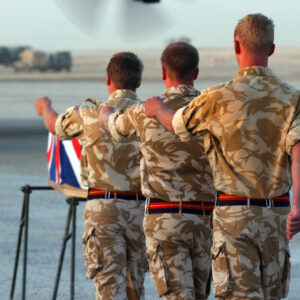 Privates Aaron James McClure, Robert Graham Foster and John Thrumble from 1st Battalion The Royal Anglian Regiment who were killed in Afghanistan on Thursday 23 August 2007.