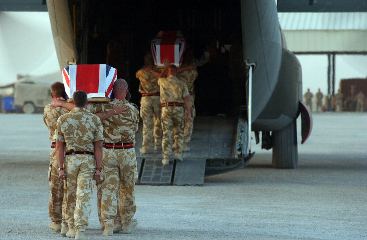 Privates Aaron James McClure, Robert Graham Foster and John Thrumble from 1st Battalion The Royal Anglian Regiment who were killed in Afghanistan on Thursday 23 August 2007.
