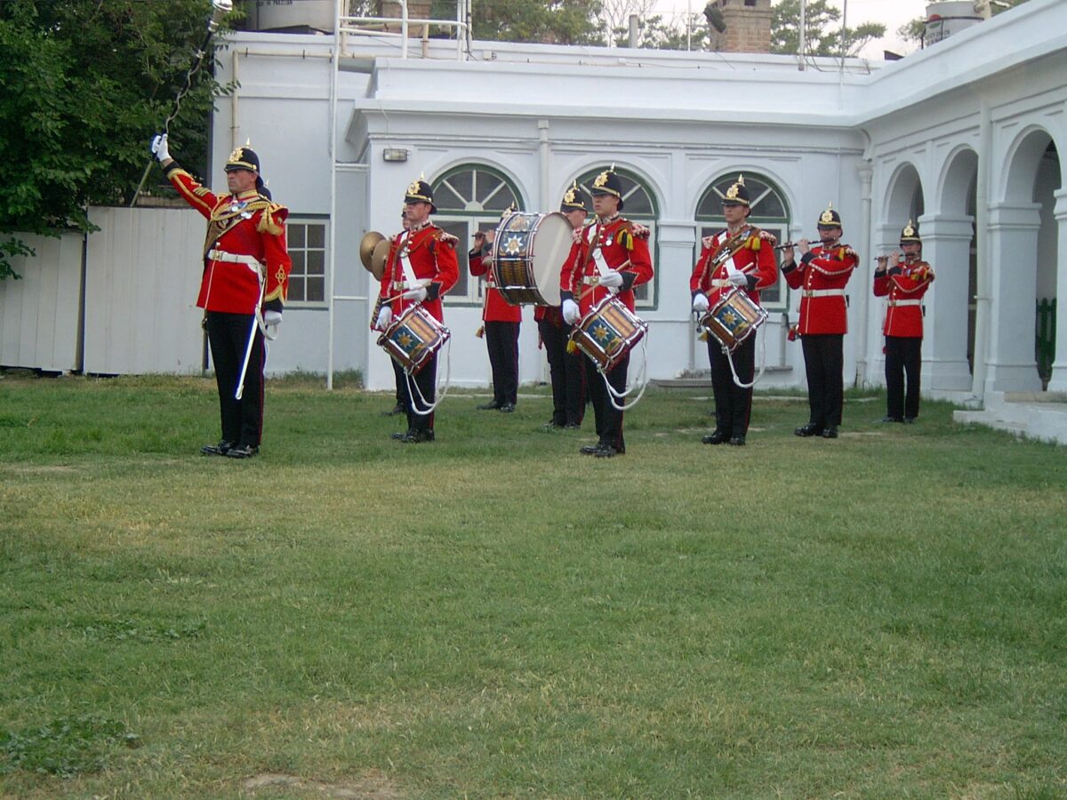 The Queens Birthday Parade at the British Embassy Kabul 2007