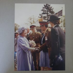On 12 July 1974, Queen Elizabeth The Queen Mother presented new Colours to the 1st, 2nd, 3rd, and 5th (Volunteer) Battalions of the Royal Anglian Regiment at Tidworth Garrison.