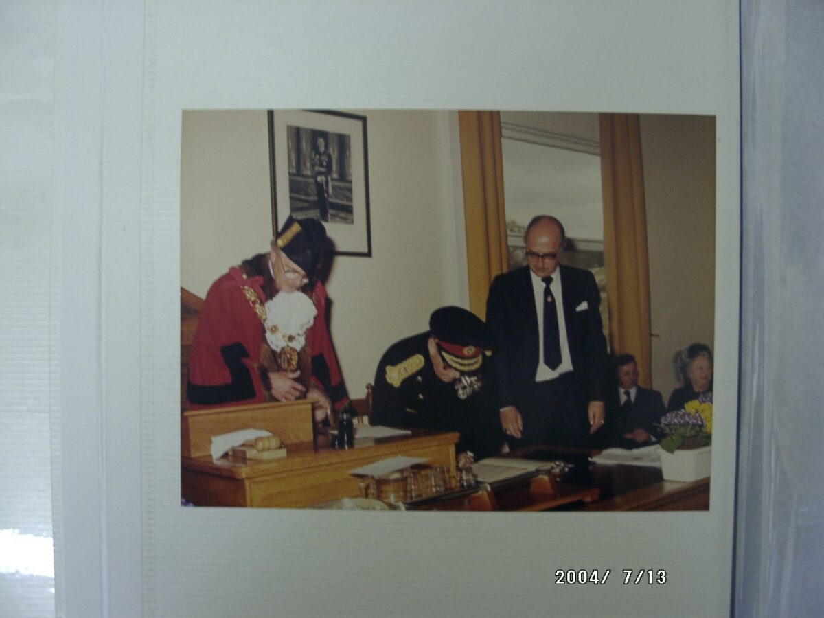 Photo album 1st East Anglian Regiment, Presentation of Colours 30 June 1963.