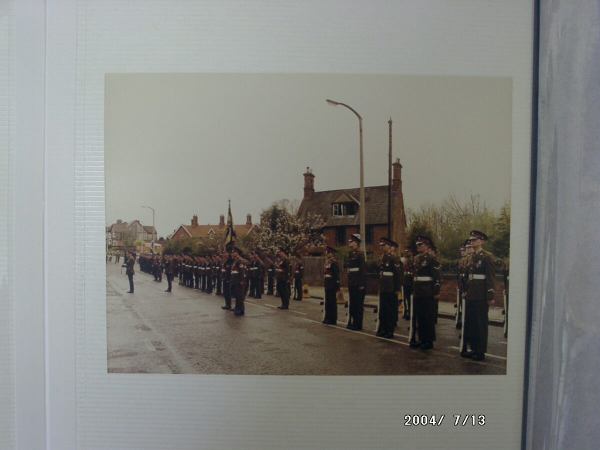 Photo album 1st East Anglian Regiment, Presentation of Colours 30 June 1963.