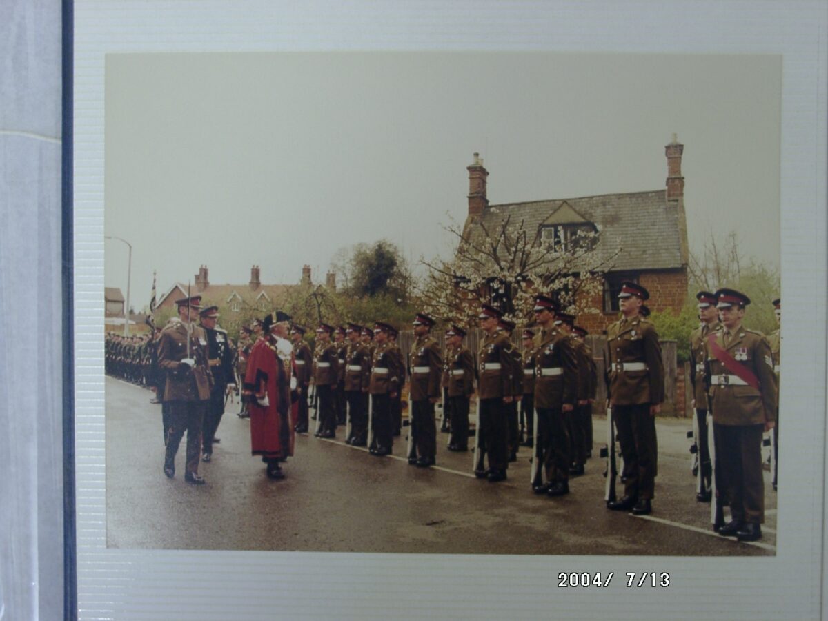 Photo album 1st East Anglian Regiment, Presentation of Colours 30 June 1963.