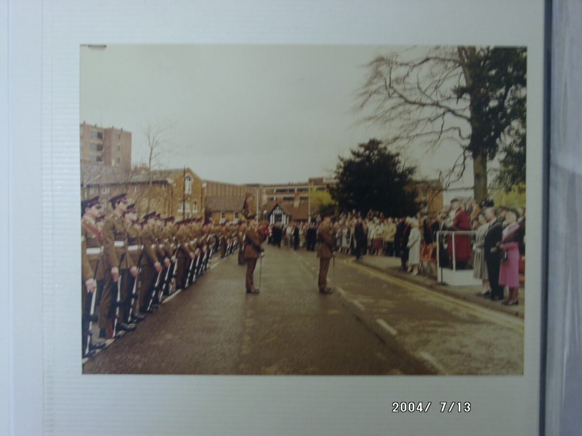 Photo album 1st East Anglian Regiment, Presentation of Colours 30 June 1963. Photo album 1st East Anglian Regiment, Presentation of Colours 30 June 1963.