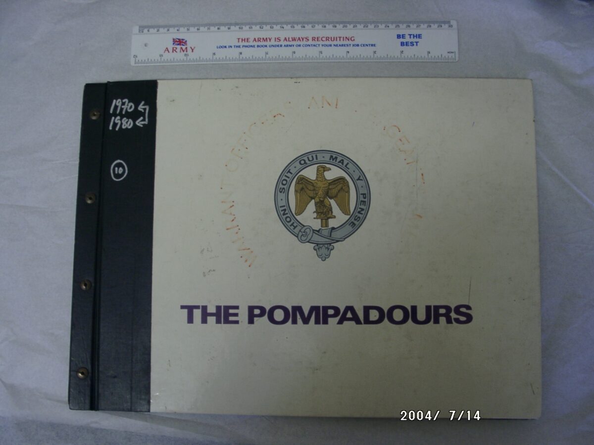 3rd Battalion (The Pompadours) Royal Anglian Regiment 1970-1980 scrap book