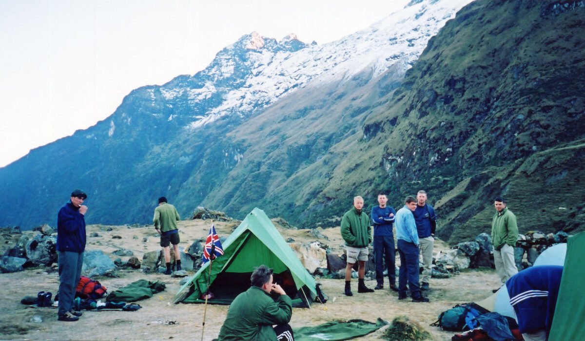 2nd Battalion Royal Anglian Regiment on Exercise Ades Dragon in Peru in 2001.