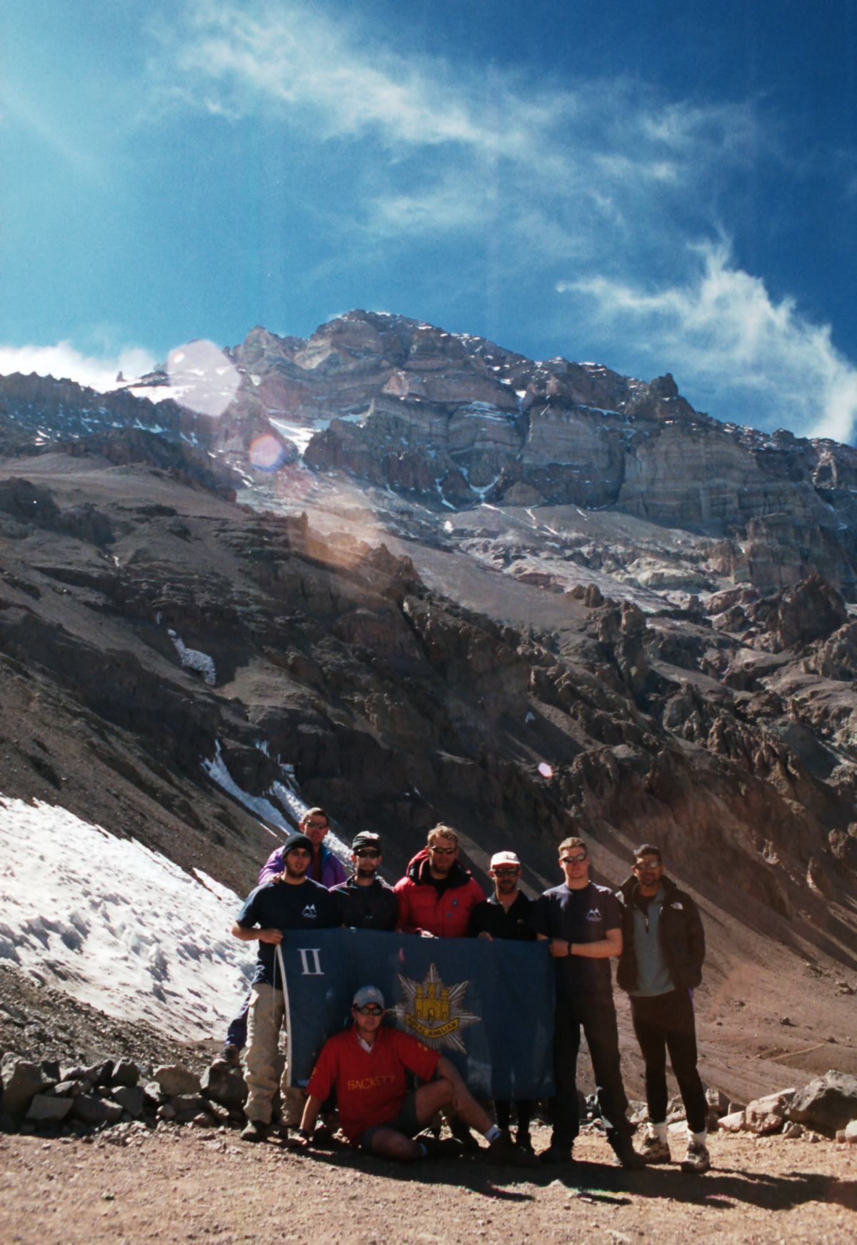 2nd Battalion Royal Anglian Regiment on Exercise Ades Dragon in Argentina in 2001.