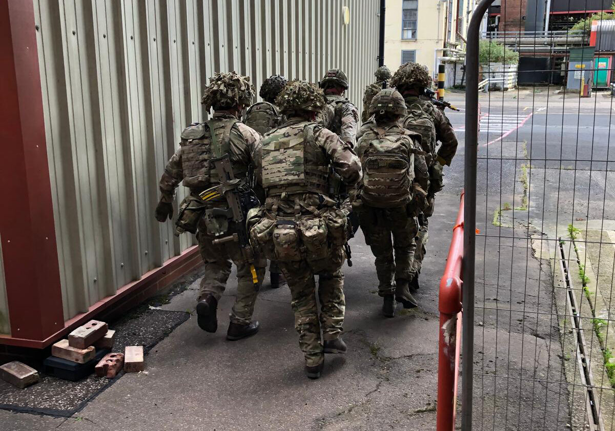 3rd Battalion Royal Anglian Regiment Urban Warfare Training in Norwich