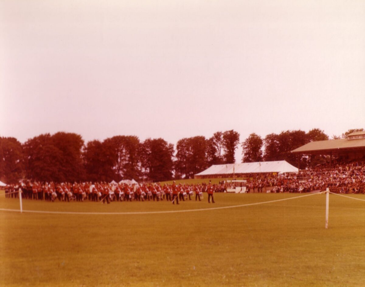 On 12 July 1974, Queen Elizabeth The Queen Mother presented new Colours to the 1st, 2nd, 3rd, and 5th (Volunteer) Battalions of the Royal Anglian Regiment at Tidworth Garrison.