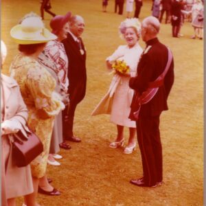 On 12 July 1974, Queen Elizabeth The Queen Mother presented new Colours to the 1st, 2nd, 3rd, and 5th (Volunteer) Battalions of the Royal Anglian Regiment at Tidworth Garrison.
