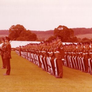 On 12 July 1974, Queen Elizabeth The Queen Mother presented new Colours to the 1st, 2nd, 3rd, and 5th (Volunteer) Battalions of the Royal Anglian Regiment at Tidworth Garrison. On 12 July 1974, Queen Elizabeth The Queen Mother presented new Colours to the 1st, 2nd, 3rd, and 5th (Volunteer) Battalions of the Royal Anglian Regiment at Tidworth Garrison.