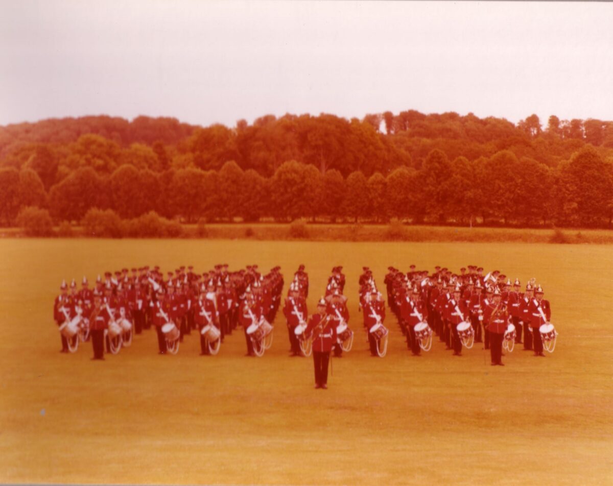 On 12 July 1974, Queen Elizabeth The Queen Mother presented new Colours to the 1st, 2nd, 3rd, and 5th (Volunteer) Battalions of the Royal Anglian Regiment at Tidworth Garrison. On 12 July 1974, Queen Elizabeth The Queen Mother presented new Colours to the 1st, 2nd, 3rd, and 5th (Volunteer) Battalions of the Royal Anglian Regiment at Tidworth Garrison.