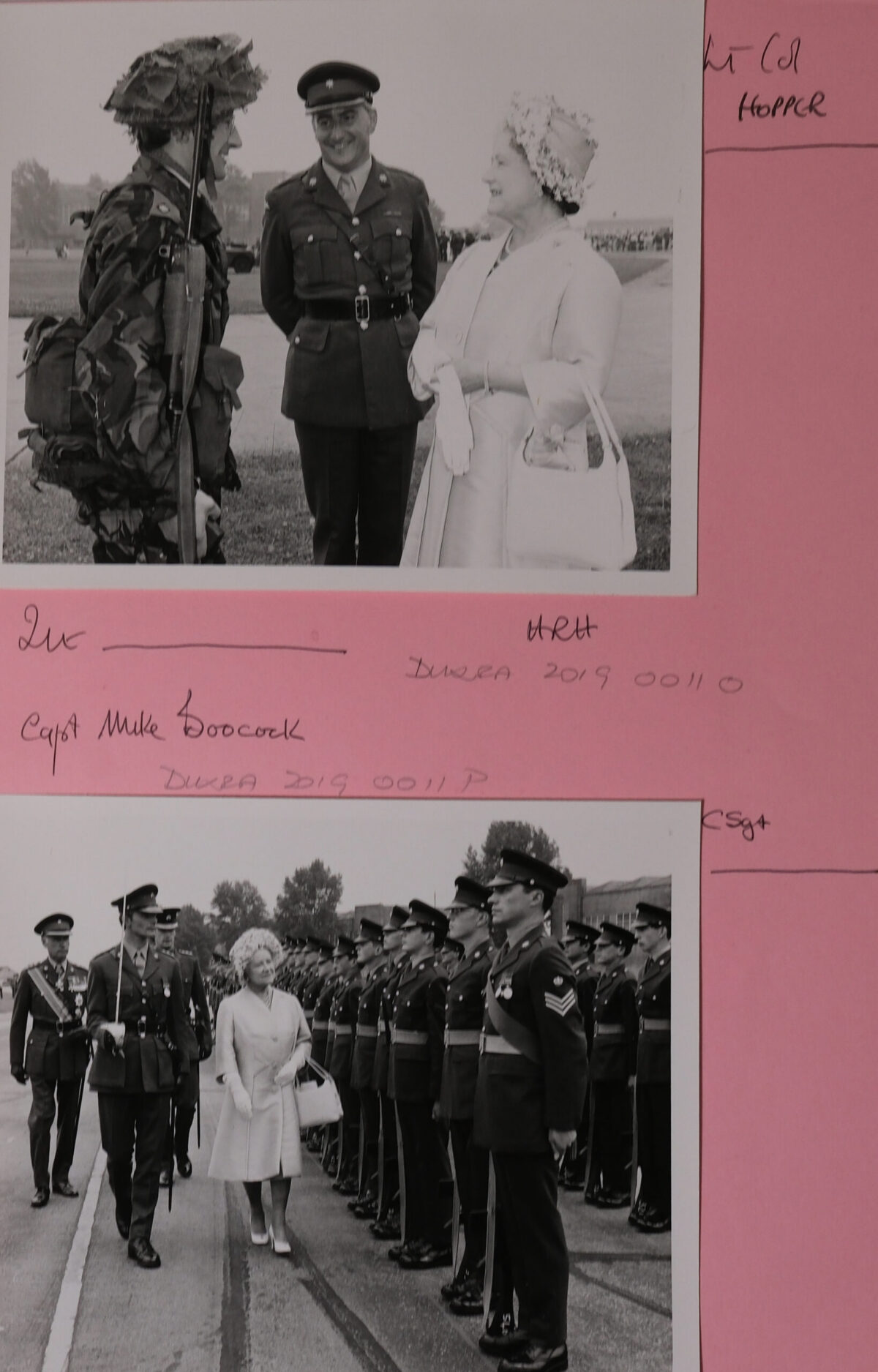 On 12 July 1974, Queen Elizabeth The Queen Mother presented new Colours to the 1st, 2nd, 3rd, and 5th (Volunteer) Battalions of the Royal Anglian Regiment at Tidworth Garrison.