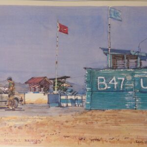 Royal Anglian Regiment Soldiers in Cyprus Sketch Book by Ken Howard Royal Anglian Regiment Soldiers in Cyprus Sketch Book by Ken Howard