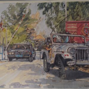 Royal Anglian Regiment Soldiers in Cyprus Sketch Book by Ken Howard Royal Anglian Regiment Soldiers in Cyprus Sketch Book by Ken Howard