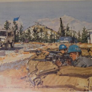 Royal Anglian Regiment Soldiers in Cyprus Sketch Book by Ken Howard Royal Anglian Regiment Soldiers in Cyprus Sketch Book by Ken Howard