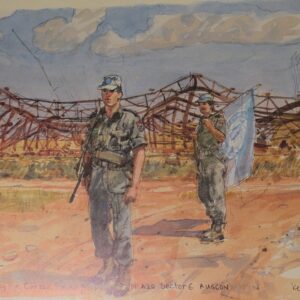 Royal Anglian Regiment Soldiers in Cyprus Sketch Book by Ken Howard Royal Anglian Regiment Soldiers in Cyprus Sketch Book by Ken Howard