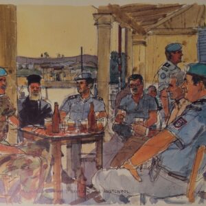 Royal Anglian Regiment Soldiers in Cyprus Sketch Book by Ken Howard Royal Anglian Regiment Soldiers in Cyprus Sketch Book by Ken Howard