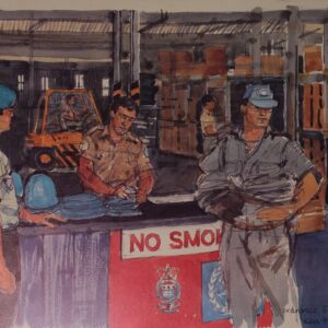 Royal Anglian Regiment Soldiers in Cyprus Sketch Book by Ken Howard Royal Anglian Regiment Soldiers in Cyprus Sketch Book by Ken Howard