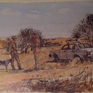 Royal Anglian Regiment Soldiers in Cyprus Sketch Book by Ken Howard Royal Anglian Regiment Soldiers in Cyprus Sketch Book by Ken Howard