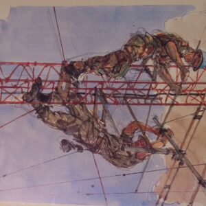 Royal Anglian Regiment Soldiers in Cyprus Sketch Book by Ken Howard Royal Anglian Regiment Soldiers in Cyprus Sketch Book by Ken Howard