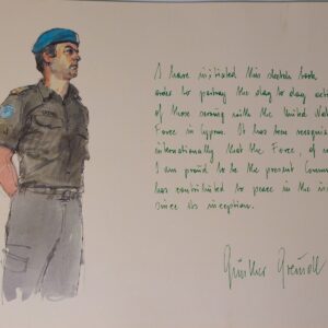 Royal Anglian Regiment Soldiers in Cyprus Sketch Book by Ken Howard Royal Anglian Regiment Soldiers in Cyprus Sketch Book by Ken Howard