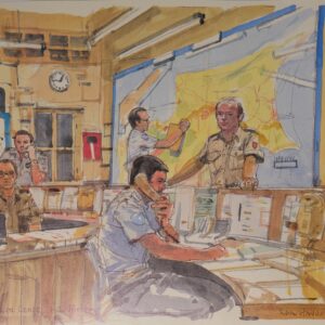 Royal Anglian Regiment Soldiers in Cyprus Sketch Book by Ken Howard Royal Anglian Regiment Soldiers in Cyprus Sketch Book by Ken Howard