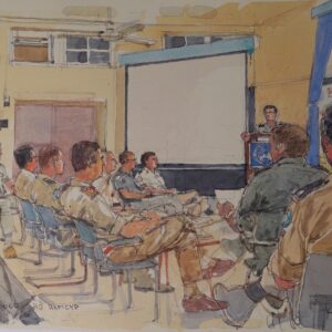 Royal Anglian Regiment Soldiers in Cyprus Sketch Book by Ken Howard Royal Anglian Regiment Soldiers in Cyprus Sketch Book by Ken Howard