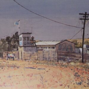 Royal Anglian Regiment Soldiers in Cyprus Sketch Book by Ken Howard
