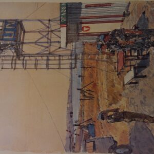 Royal Anglian Regiment Soldiers in Cyprus Sketch Book by Ken Howard