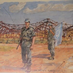 Royal Anglian Regiment Soldiers in Cyprus Sketch Book by Ken Howard Royal Anglian Regiment Soldiers in Cyprus Sketch Book by Ken Howard