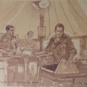 Royal Anglian Regiment. Exercise Crusader Spearpoint 80. A sketch book by Ken Howard. Royal Anglian Regiment. Exercise Crusader Spearpoint 80. A sketch book by Ken Howard.