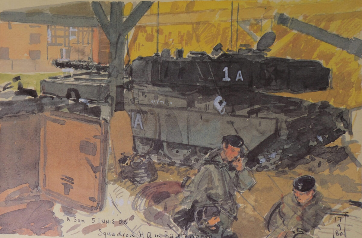 Royal Anglian Regiment. Exercise Crusader Spearpoint 80. A sketch book by Ken Howard. Royal Anglian Regiment. Exercise Crusader Spearpoint 80. A sketch book by Ken Howard.