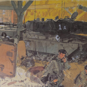 Royal Anglian Regiment.  Exercise Crusader Spearpoint 80. A sketch book by Ken Howard.