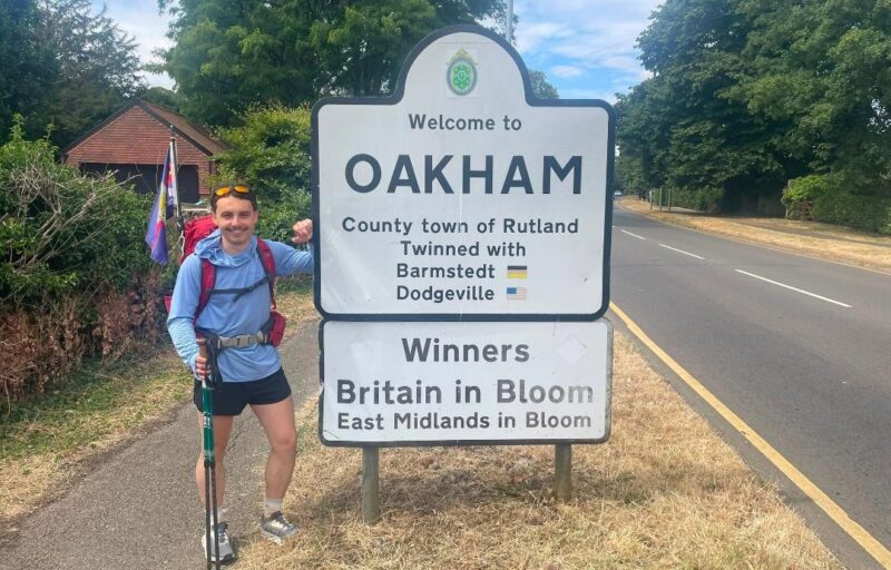 Viking Way Challenge - Lieutenant Adam Bevan has completed his challenge