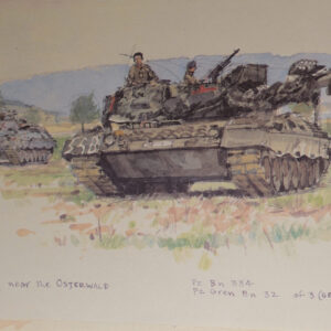 Royal Anglian Regiment.  Exercise Crusader Spearpoint 80. A sketch book by Ken Howard.
