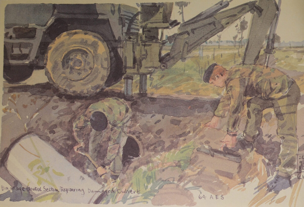 Royal Anglian Regiment. Exercise Crusader Spearpoint 80. A sketch book by Ken Howard. Royal Anglian Regiment. Exercise Crusader Spearpoint 80. A sketch book by Ken Howard.