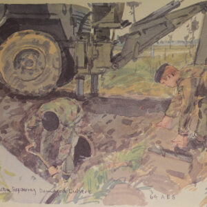 Royal Anglian Regiment.  Exercise Crusader Spearpoint 80. A sketch book by Ken Howard.