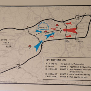 Royal Anglian Regiment.  Exercise Crusader Spearpoint 80. A sketch book by Ken Howard.