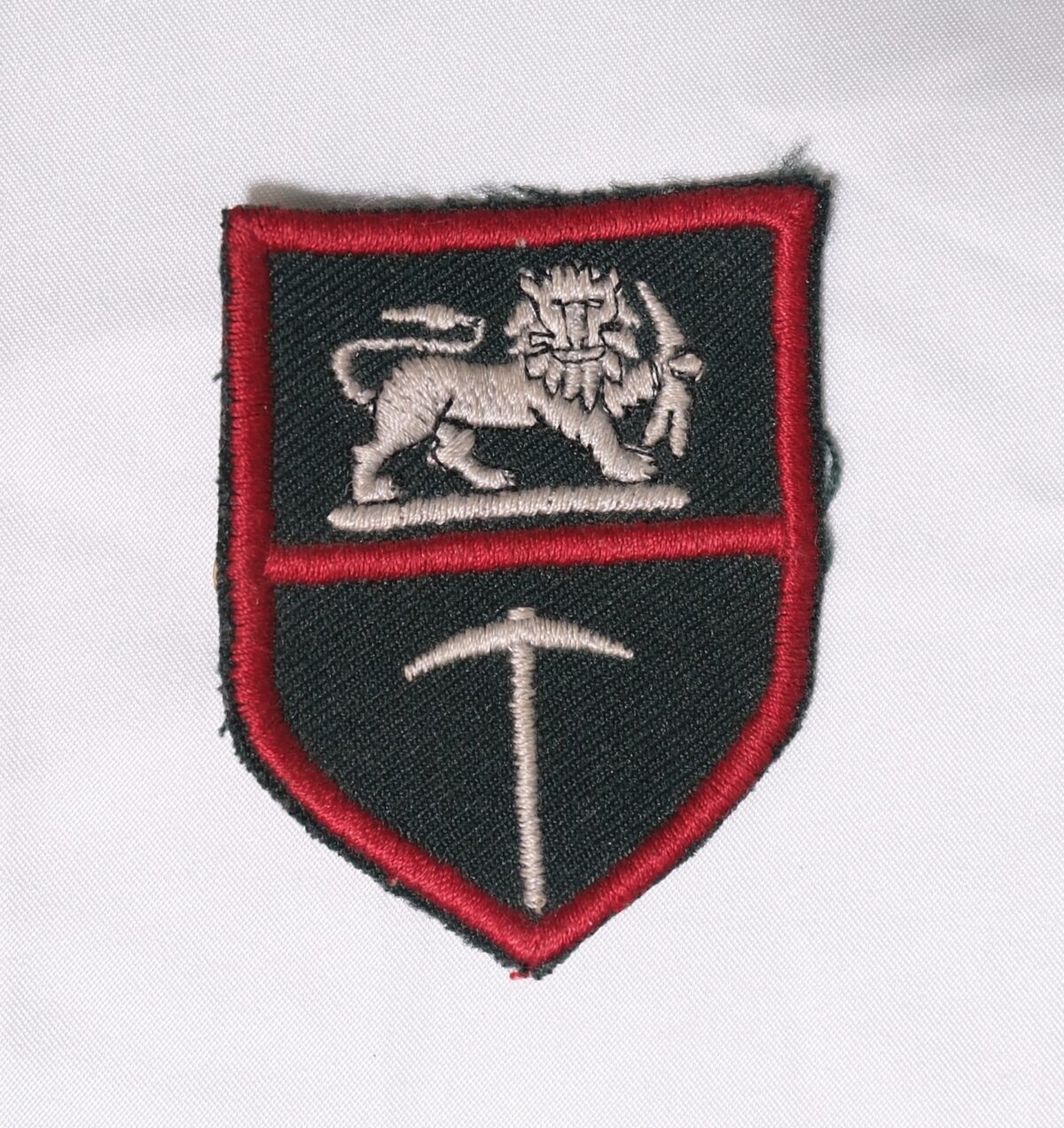 This embroidered cloth patch is a Rhodesian Army 