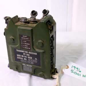 Clansman RT-350 (PRC-350), a British military VHF/FM man-pack radio used for ground-to-ground communication at the platoon level.