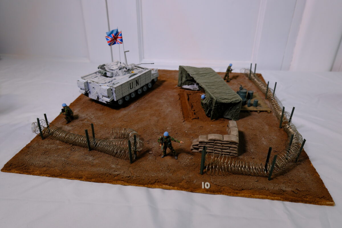 Military model marked UN