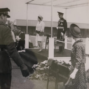Royal Anglian Regiment. HRH The Queen Mother, with the Colour party, 12 July 1974 at Tidworth Garrison. Royal Anglian Regiment. HRH The Queen Mother, with the Colour party, 12 July 1974 at Tidworth Garrison.