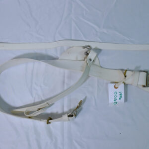 White plastic sword belt White plastic sword belt