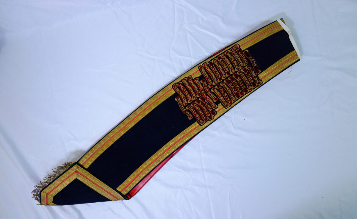 ceremonial Drum Major's baldric sash