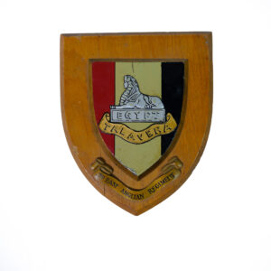 Wooden regimental plaque Wooden regimental plaque