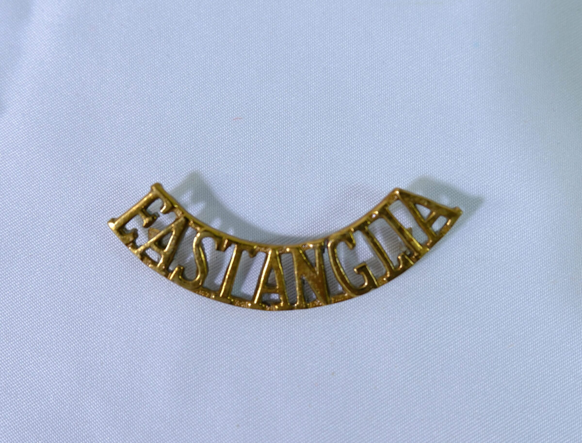 East Anglia Regiment shoulder title East Anglia Regiment shoulder title
