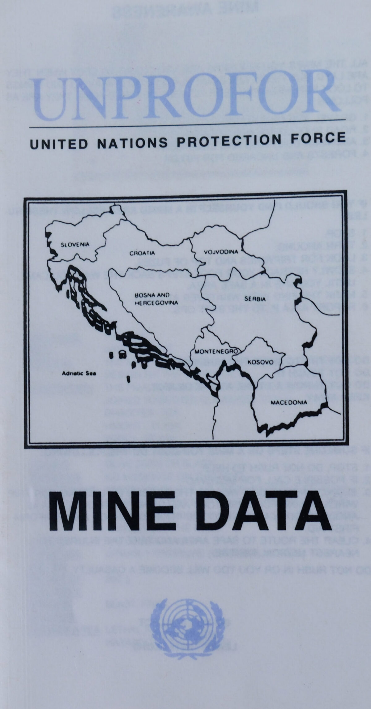 UN Mine Data for Bosnia UN Mine Data for Bosnia