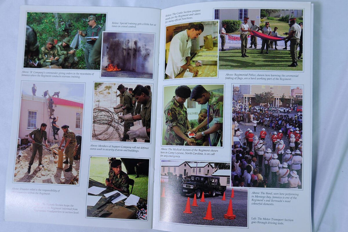Presentation of New Colours to the Bermuda Regiment 2 November 1990. Official programme.